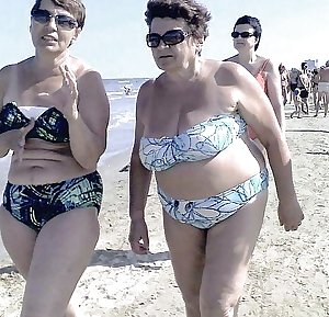 Grannies on beach 2