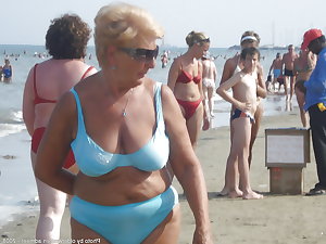 Grannies on beach 2