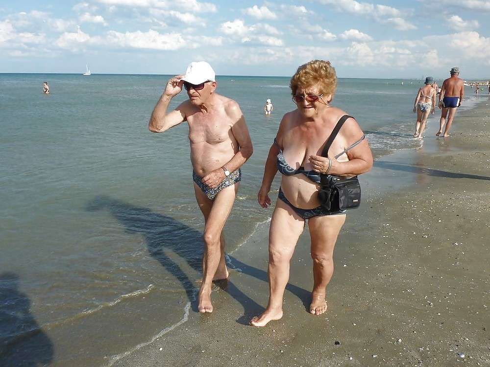 Grannies on beach 2, image 4.